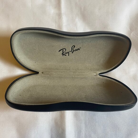 Vintage Ray Ban Black Hard Clam Shell Sunglasses Glasses Case 6.5"x 2.5" x 1.25" - Picture 2 of 5